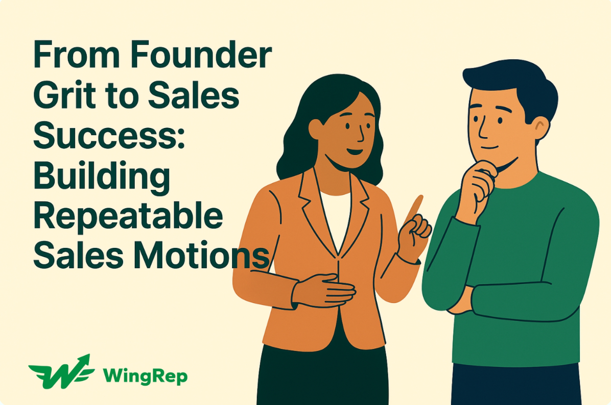 From Founder Grit to Sales Success: Building Repeatable Sales Motions